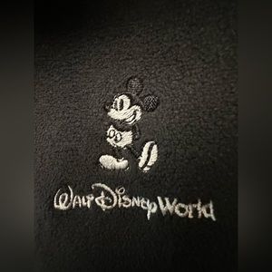 Walt Disney World Black Fleece Quarter Zip Mens M soft in great condition